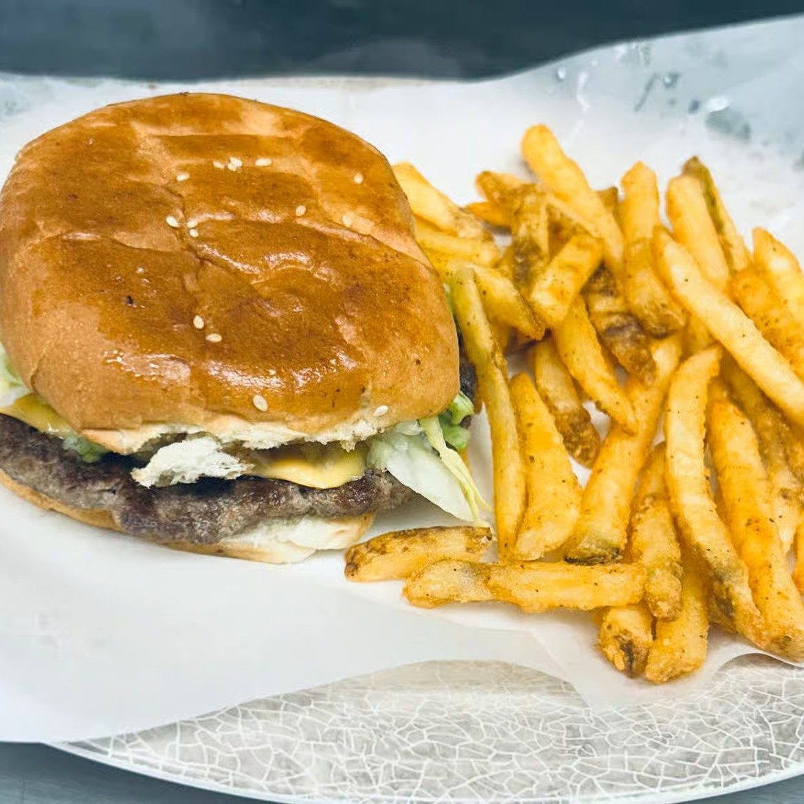 Hamburguesa con Papas.