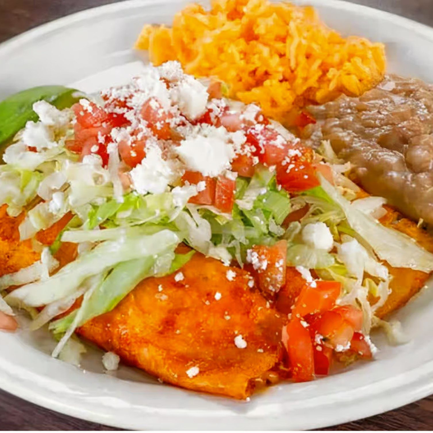 Enchiladas con Queso.