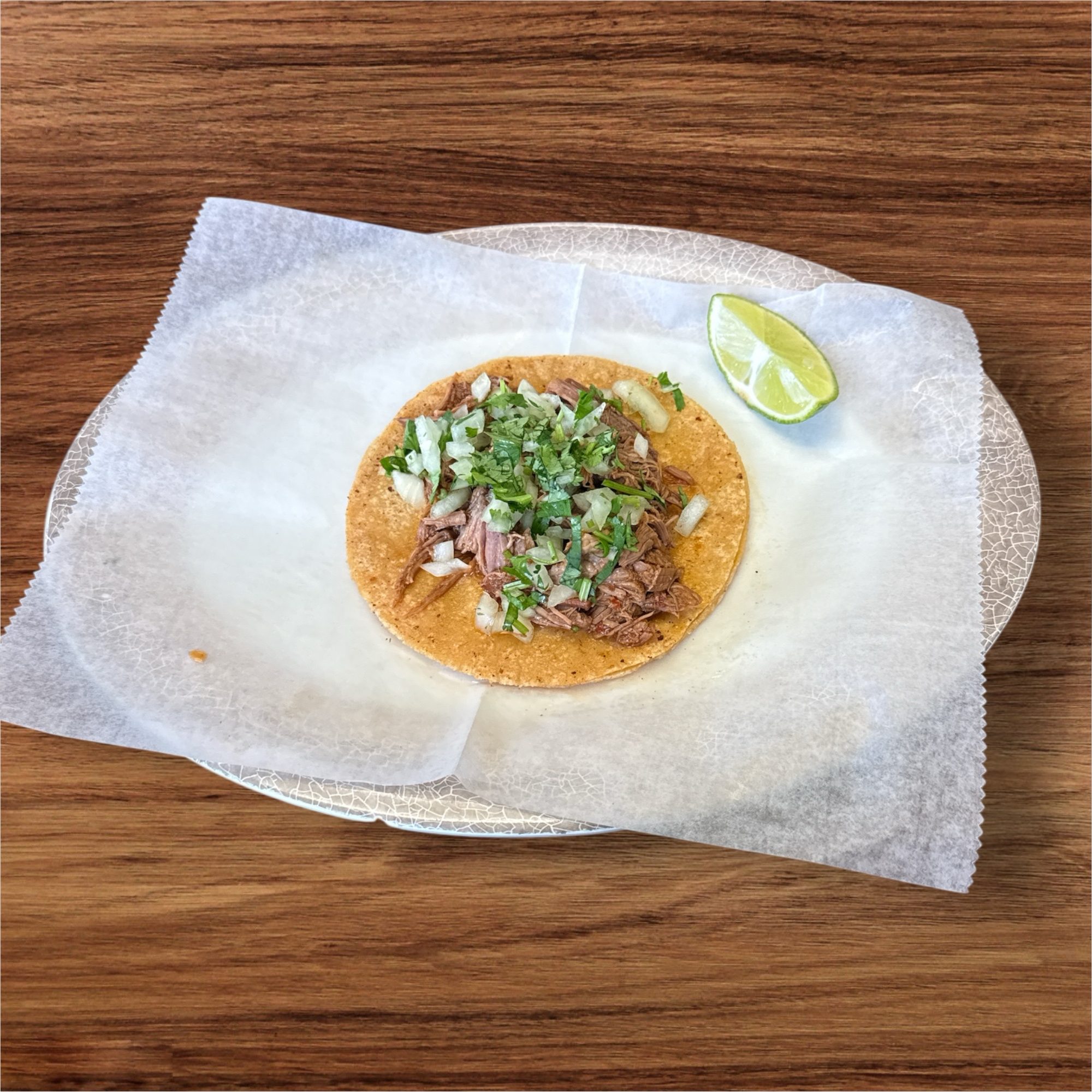 Taco Birria / Shredded Beef.